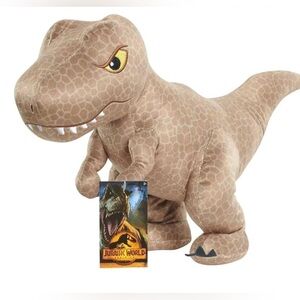 Jurassic World Dominion T-Rex Plush Stuffed Animal Dinosaur Toy 12" Just Play